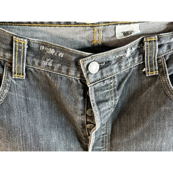 Levis 501XX Jeans Mens 40x32 Black Denim Classic Straight Button Fly 90s 00s Mex - Picture 4 of 14